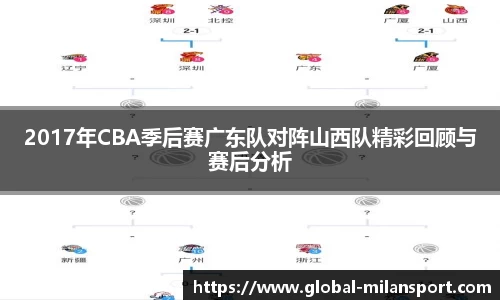 2017年CBA季后赛广东队对阵山西队精彩回顾与赛后分析